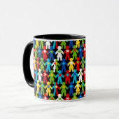 Autismus Spectrum Awareness Puzzle Kaffee Cup Tass Tasse (Vorderseite Links)