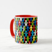 Autismus Spectrum Awareness Puzzle Kaffee Cup Tass Tasse (Vorderseite Links)