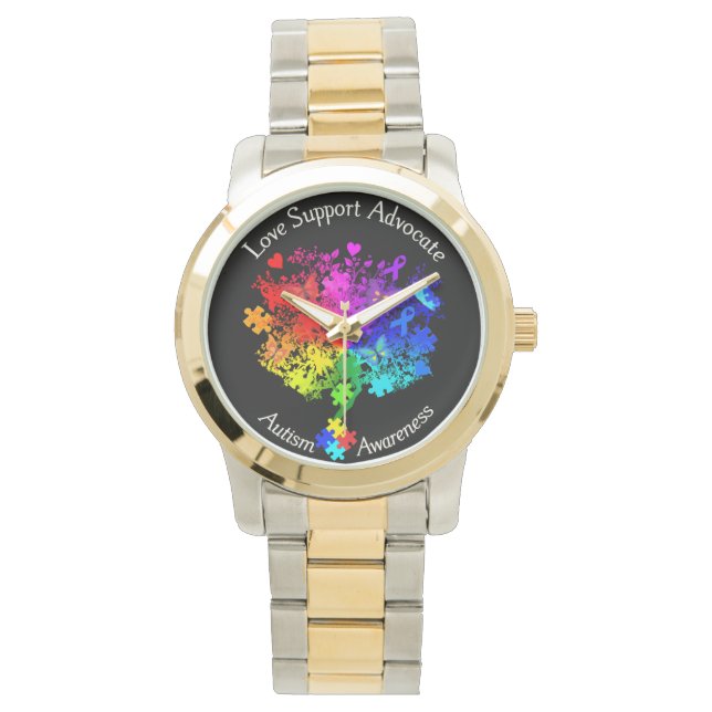 Autismus Spectrum Tree Armbanduhr (Vorderseite)