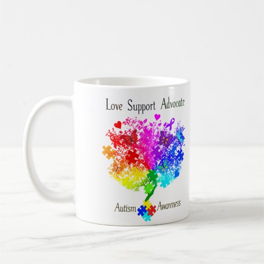 Autismus Spectrum Tree Kaffeetasse (Links)
