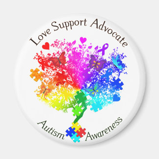 Autismus Spectrum Tree Magnet