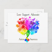 Autismus Spectrum Tree Postkarte (Vorne/Hinten)