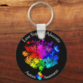Autismus Spectrum Tree Schlüsselanhänger (Vorderseite)