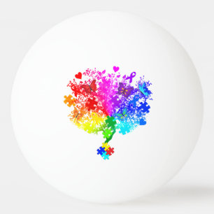 Autismus Spectrum Tree Tischtennisball