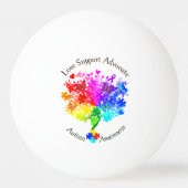Autismus Spectrum Tree Tischtennisball (Rückseite)