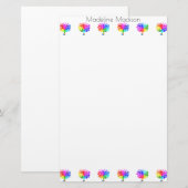 Autismus Spectrum Trees Briefpapier (Vorne/Hinten)