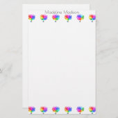 Autismus Spectrum Trees Briefpapier (Vorne/Hinten)