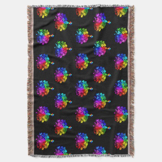 Autismus Spectrum Trees Decke (Vorderseite Vertikal)