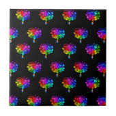 Autismus Spectrum Trees Fliese (Vorderseite)