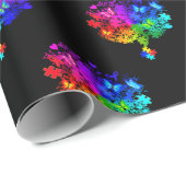 Autismus Spectrum Trees Geschenkpapier (Rolleneckpunkt)