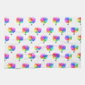 Autismus Spectrum Trees Geschirrtuch (Horizontal)