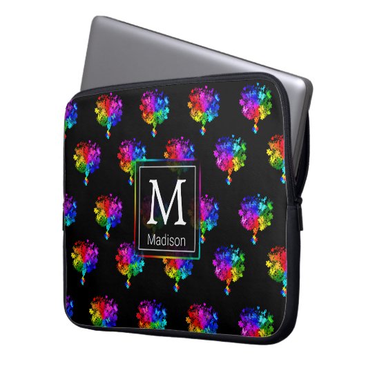 Autismus Spectrum Trees Laptopschutzhülle (Vorderseite Links)