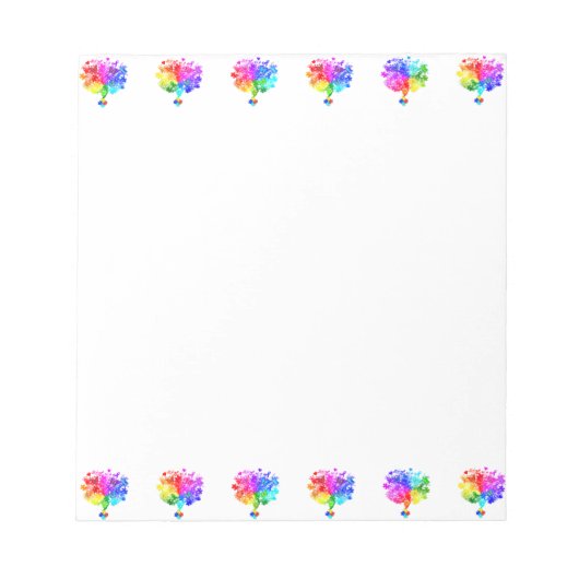 Autismus Spectrum Trees Notizblock (Vorderseite)