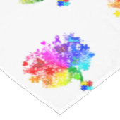 Autismus Spectrum Trees Tischdecke (Schrägansicht)