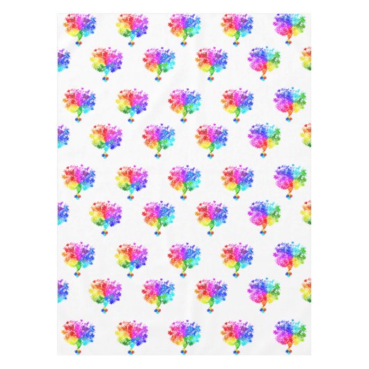 Autismus Spectrum Trees Tischdecke (Vorderseite)