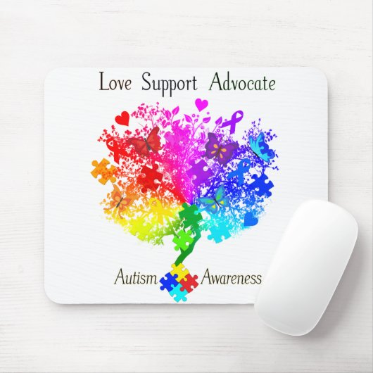 Autismus-Spektrum-Baum Mousepad (Mit Mouse)