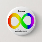 Autismus-Spektrum-Button Button (Vorderseite)