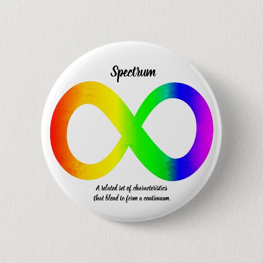 Autismus-Spektrum-Button Button (Vorderseite)