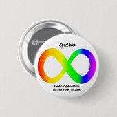 Autismus-Spektrum-Button Button (Vorne & Hinten)
