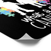 Autismus Spezielle Bildung Lehrer zu hören Kind Poster (Ecke)