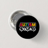 Autismus Squad Button (Vorne & Hinten)