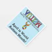 Autismus - Standard Luncheon Serviette (Ecke)