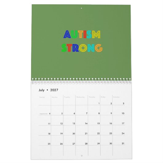Autismus-starker Kalender (Jul 2027)