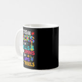 Autismus-Steine und -Rollen und -Spins Kaffeetasse (Vorderseite Links)