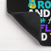 Autismus-Steine und -Rollen und -Spins Mousepad (Ecke)