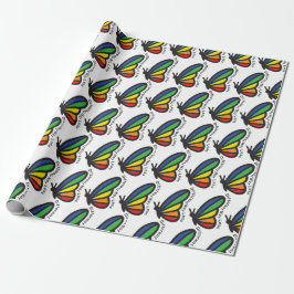 Autismus-Stolz Bunter Schmetterling Anders Nicht W Geschenkpapier
