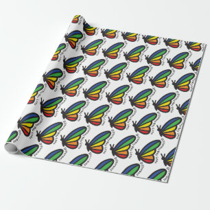Autismus-Stolz Bunter Schmetterling Anders Nicht W Geschenkpapier