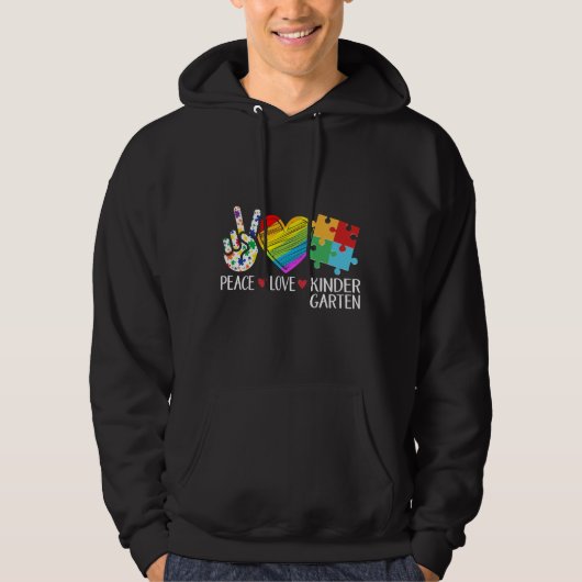 Autismus Studentenlehrer Kinder Liebe Autismus Kin Hoodie (Vorderseite)