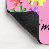 Autismus-Stützgeschenke "stellen sich" Entwurf vor Mousepad (Ecke)