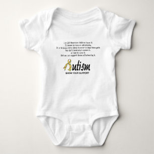 Autismus Support-Shirt anzeigen Baby Strampler