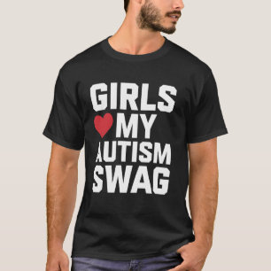 Autismus Swag Mädchen lieben meinen Autismus-Bewus T-Shirt