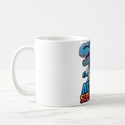 Autismus T-Rex Superpower Awareness Kaffeetasse (Links)