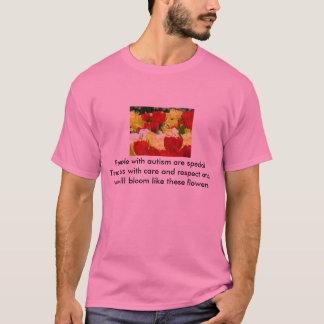 Autismus-T - Shirt, Blumen T-Shirt