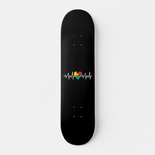 Autismus Tag des Autismus Herzschlag Autismus Skateboard