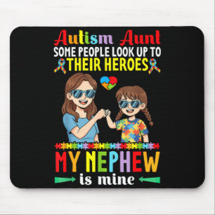 Autismus Tante Mein Neffe Ist Mein Held Bewusstsei Mousepad