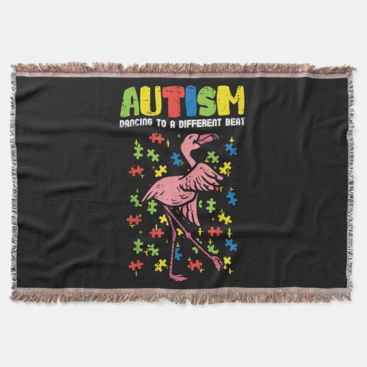 Autismus tanzen Anderer Beat Flamingo Niedlich Decke (Vorderseite)