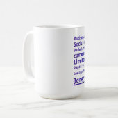 Autismus-Tasse Kaffeetasse (Vorderseite Links)