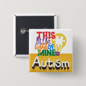 Autismus-Taste Button (Vorne & Hinten)