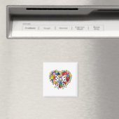 Autismus Teach-Liebe Inspirier Hope Magnet (In Situ (Geschirrspüler))