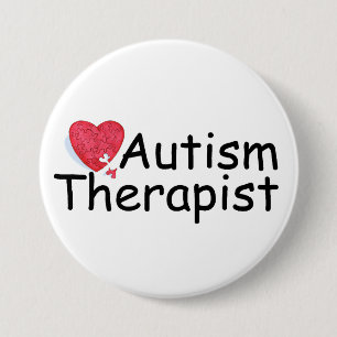 Autismus-Therapeut (Hrt Puzzlespiel) Button