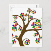 Autismus Tree Postkarte (Vorne/Hinten)