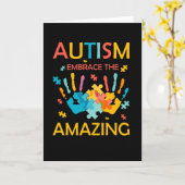 Autismus umarmt das phantastische karte (Gelbe Blume)