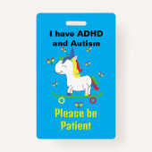Autismus und ADHD Lanyard Neurodivergent ID Ausweis (Vorderseite)