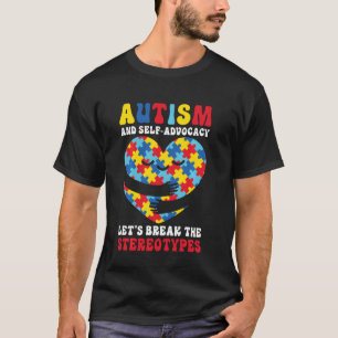Autismus und Selbstvertretung Lasst uns die Stereo T-Shirt