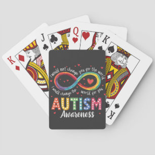 Autismus Unendlichkeit Symbol Autismus Aufklärung  Spielkarten