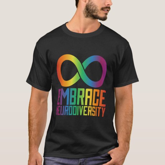 Autismus Unendlichkeit Symbol Embrace Neuroversitä T-Shirt (Vorderseite)